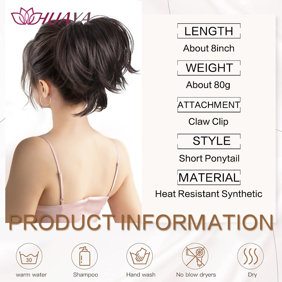 Hair Bun Ponytail Extension St - Claw Clip Messy Bun Hair Piece ulasan dan harga
