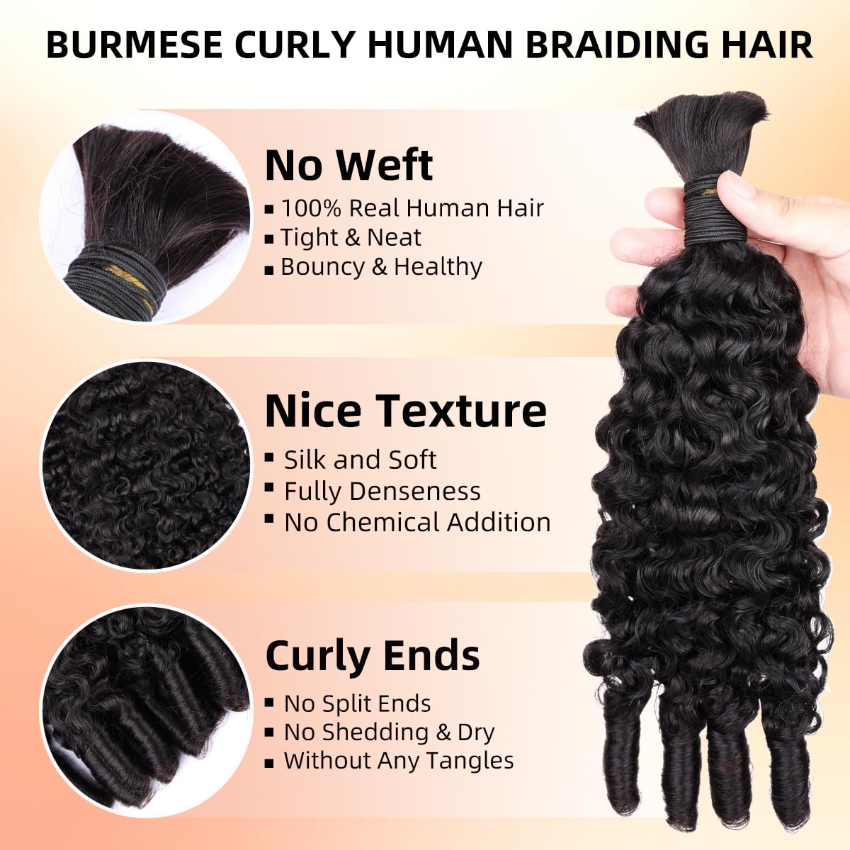 15A Human Braiding Hair for Bo - Water Wave Bulk Human Hair For Braiding ulasan dan harga