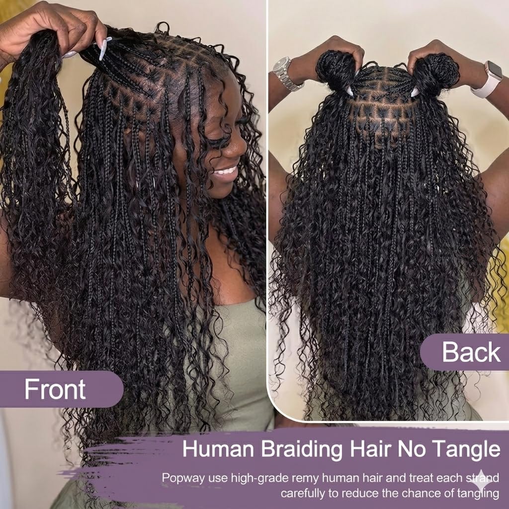 Human Braiding For Boho Braids - Water Wave Bulk Human Hair For Braiding ulasan dan harga