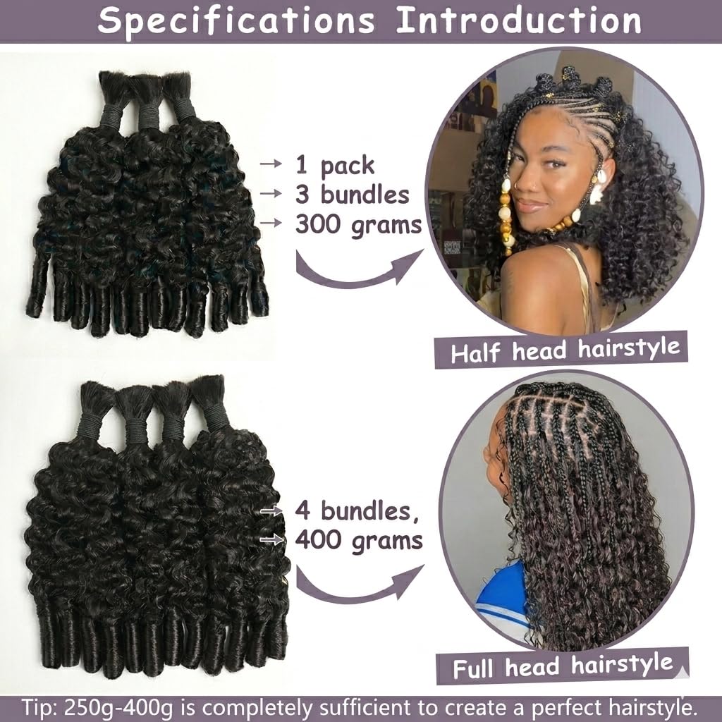 Human Braiding For Boho Braids - Water Wave Bulk Human Hair For Braiding ulasan dan harga