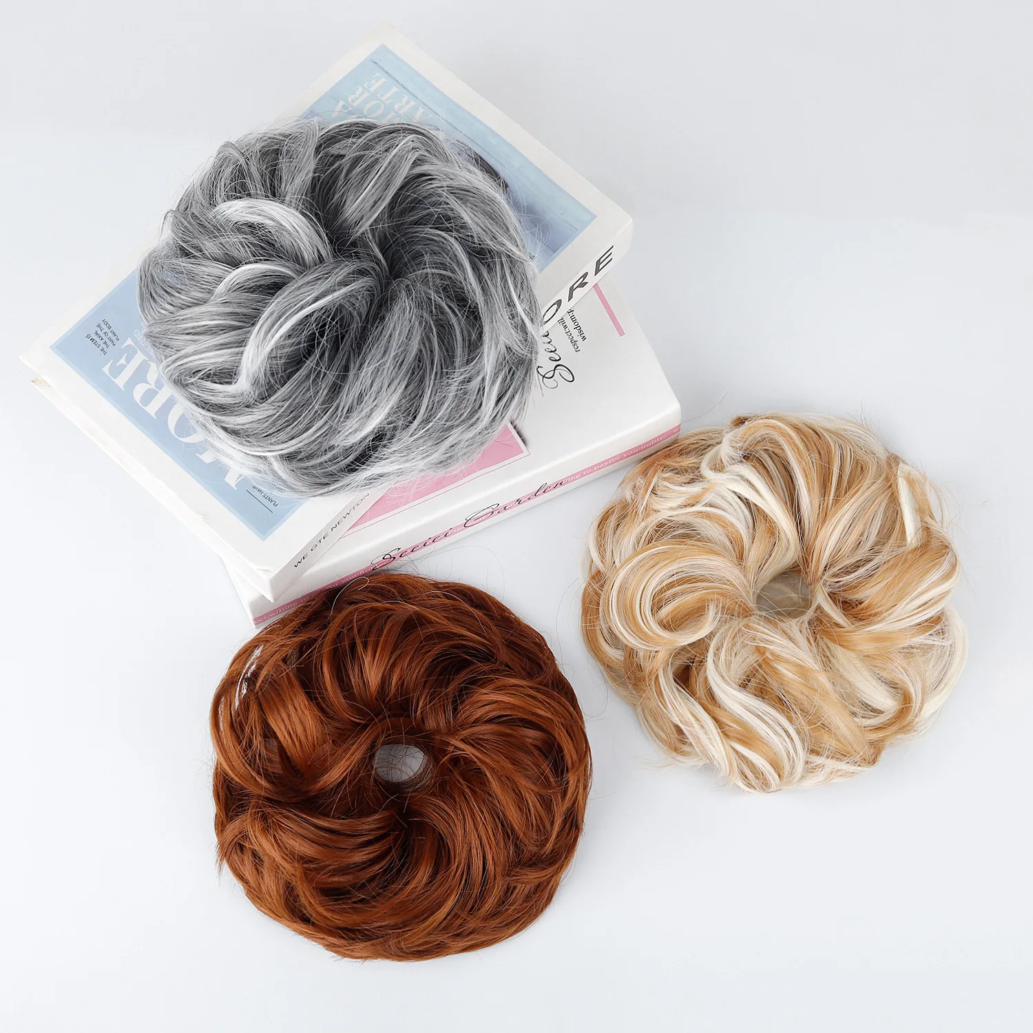 Elegant Curly Wave Messy Bun H - Claw Clip Messy Bun Hair Piece ulasan dan harga