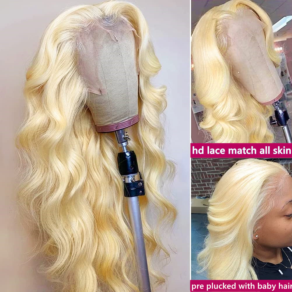 613 13x6 Lace Frontal Wig Huma - 613 Blonde Body Wave Lace Front Wig ulasan dan harga