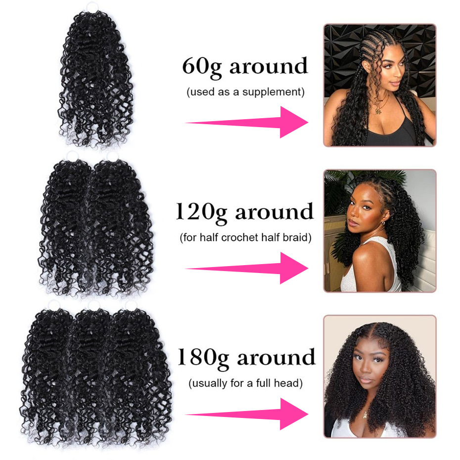 Natural Deep Wave Feather Croc - Hair Bundles ulasan dan harga