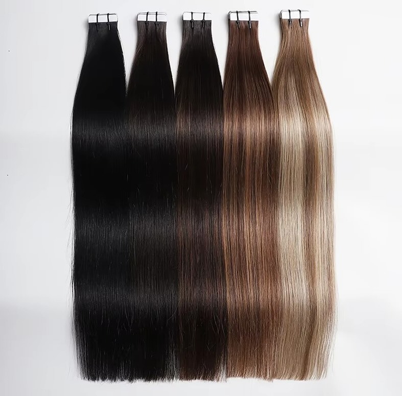 Tape Ins Human Hair Extensions - Invisible Tape In Extensions Real Hair ulasan dan harga