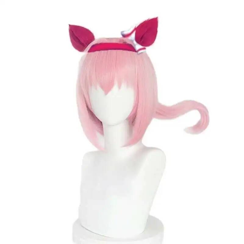 Uma Musume Haru Urara Cosplay  - Synthetic Wigs ulasan dan harga