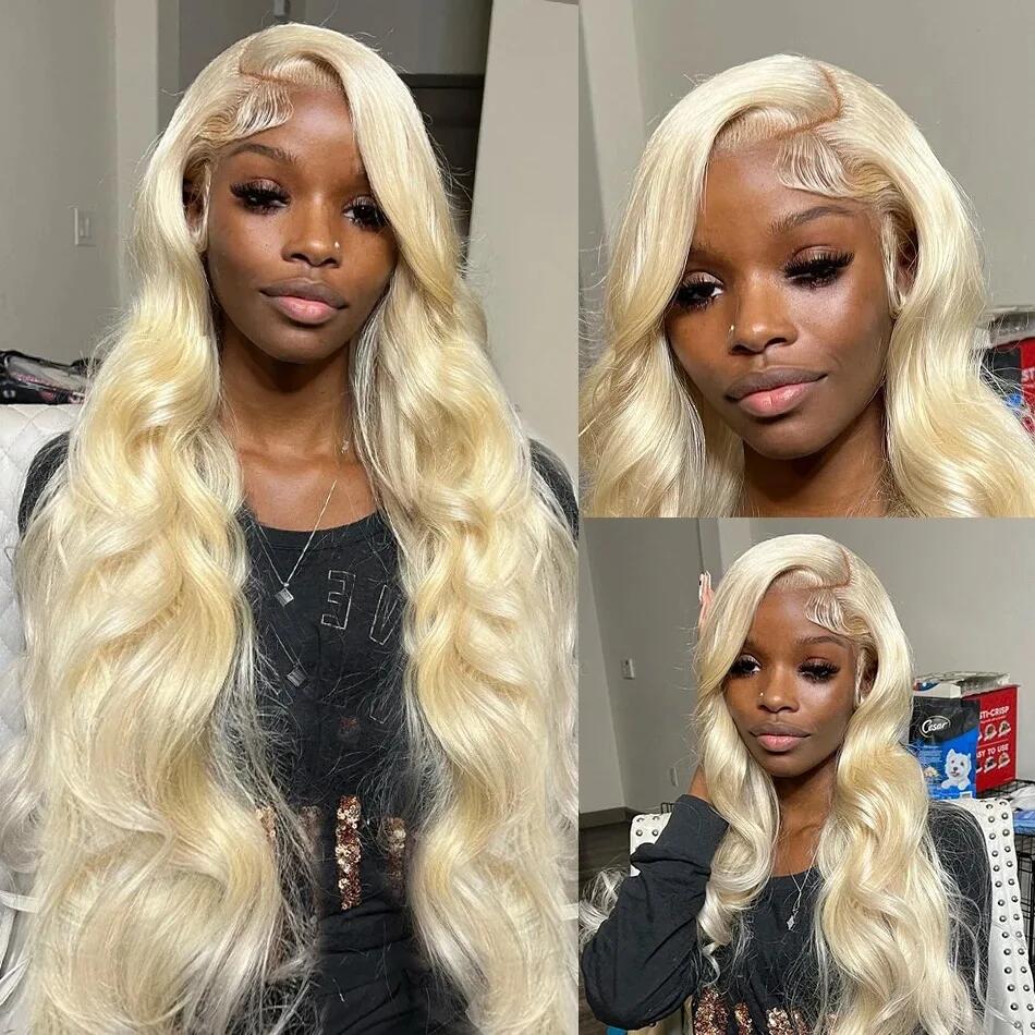 613 Blonde 13x6 HD Transparent - 613 Blonde Body Wave Lace Front Wig ulasan dan harga