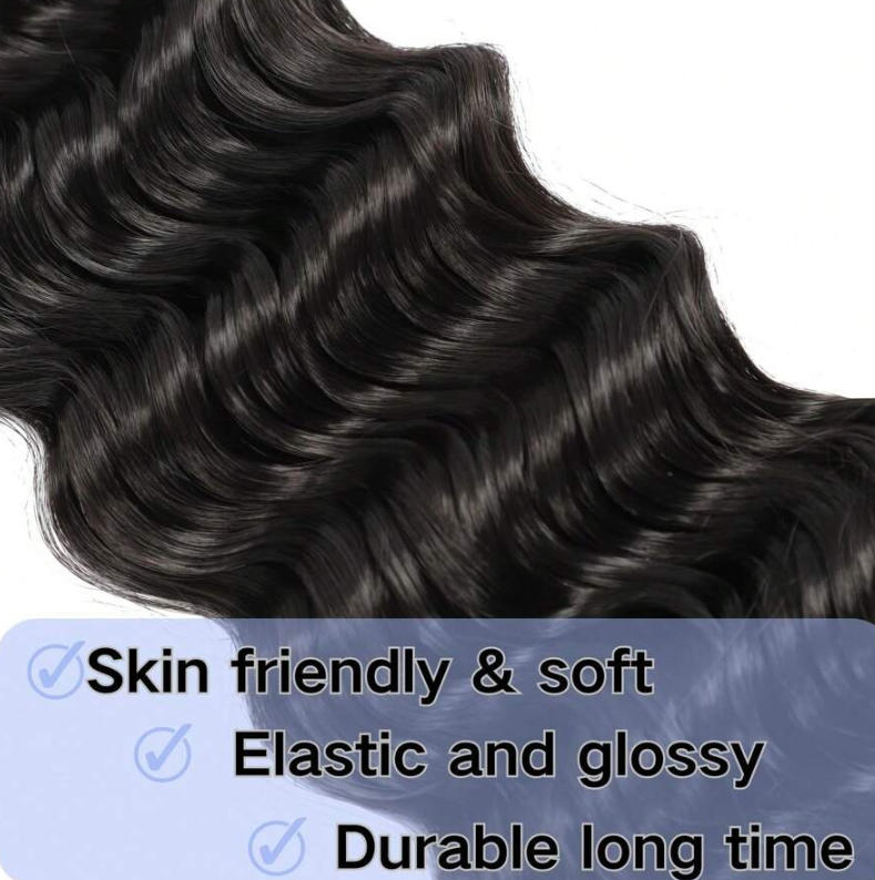 No Weft Human Braiding Hair Bu - Water Wave Bulk Human Hair For Braiding ulasan dan harga